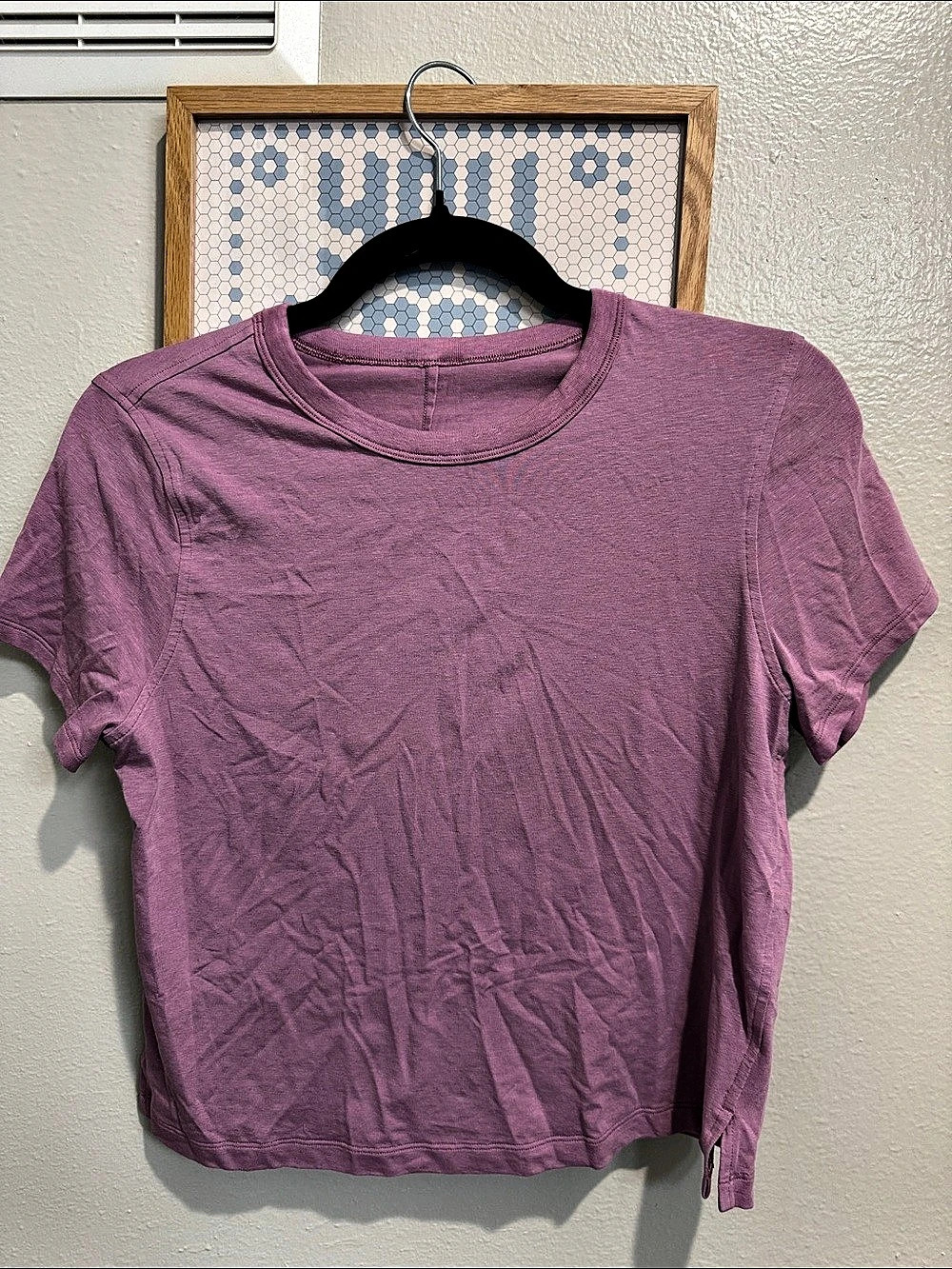 lululemon Love Crewneck T-Shirt Short Sleeve Tee in Pink crop